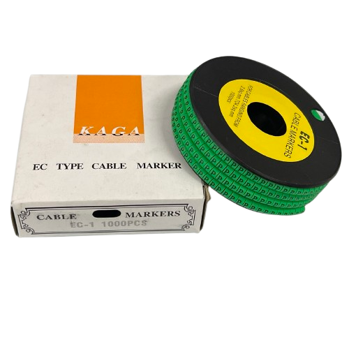 Cable (P) Marker EC-1 Green 2.6mm to 4.2mm 1000pcs 1 Roll   EC-1G(P)