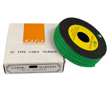 Cable (P) Marker EC-1 Green 2.6mm to 4.2mm 1000pcs 1 Roll   EC-1G(P)