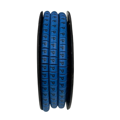 Grippes (P) Cable Marker 3.6mm to 5.2mm Color Blue 1roll 500pcs EC-2B