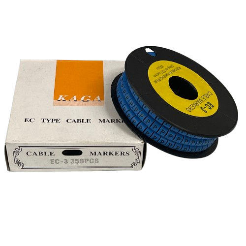 Grippes (P) Cable Marker 5.0mm to 7.2mm (350pcs) Blue    EC-3B(P)