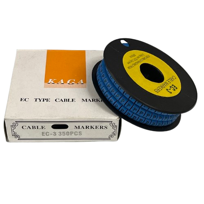 Grippes (P) Cable Marker 5.0mm to 7.2mm (350pcs) Blue    EC-3B(P)