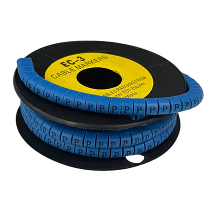Grippes (P) Cable Marker 5.0mm to 7.2mm (350pcs) Blue    EC-3B(P)
