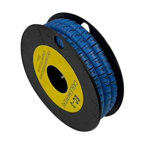 Grippes (P) Cable Marker 5.0mm to 7.2mm (350pcs) Blue    EC-3B(P)