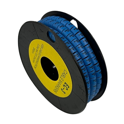 Grippes (P) Cable Marker 5.0mm to 7.2mm (350pcs) Blue    EC-3B(P)