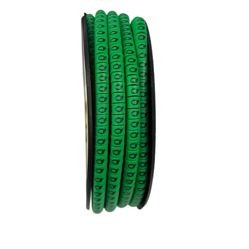 Cable (Q) Marker EC-1 Green 2.6mm to 4.2mm 1000pcs 1 Roll    EC-1G(Q)  Wire Tagging