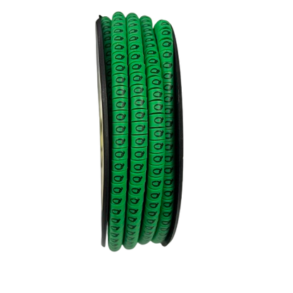 Cable (Q) Marker EC-1 Green 2.6mm to 4.2mm 1000pcs 1 Roll    EC-1G(Q)  Wire Tagging