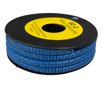 Grippes (Q) Cable Marker 3.6mm to 5.2mm Color Blue 1roll 500pcs EC-2B