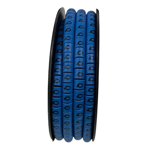 Grippes (Q) Cable Marker 3.6mm to 5.2mm Color Blue 1roll 500pcs EC-2B