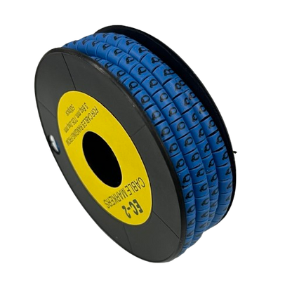 Grippes (Q) Cable Marker 3.6mm to 5.2mm Color Blue 1roll 500pcs EC-2B