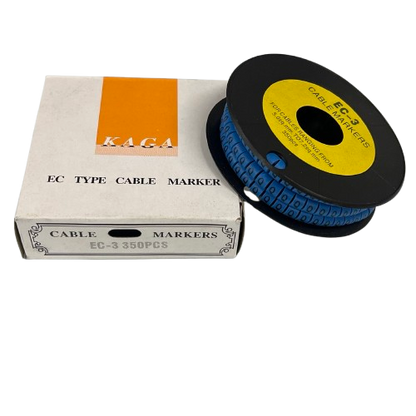 Grippes (Q) Cable Marker 5.0mm to 7.2mm (350pcs) Blue   EC-3B(Q)