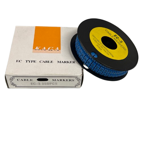 Grippes (Q) Cable Marker 5.0mm to 7.2mm (350pcs) Blue   EC-3B(Q)
