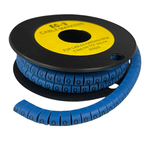 Grippes (Q) Cable Marker 5.0mm to 7.2mm (350pcs) Blue   EC-3B(Q)