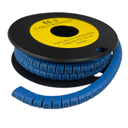 Grippes (Q) Cable Marker 5.0mm to 7.2mm (350pcs) Blue   EC-3B(Q)