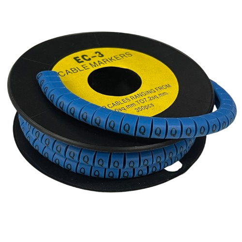 Grippes (Q) Cable Marker 5.0mm to 7.2mm (350pcs) Blue   EC-3B(Q)