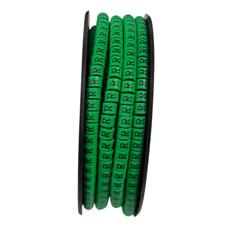 Cable (R) Marker EC-1 Green 2.6mm to 4.2mm 1000pcs 1 Roll   EC-1G(R)  Wire Tagging