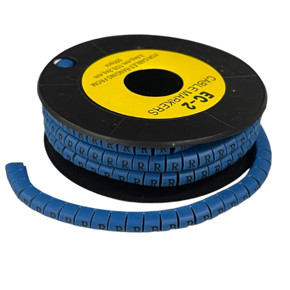 Grippes (R) Cable Marker 3.6mm to 5.2mm Color Blue 1roll 500pcs EC-2B