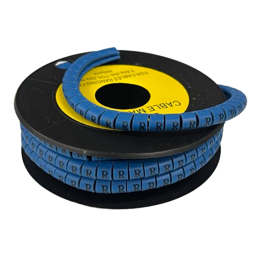 Grippes (R) Cable Marker 3.6mm to 5.2mm Color Blue 1roll 500pcs EC-2B
