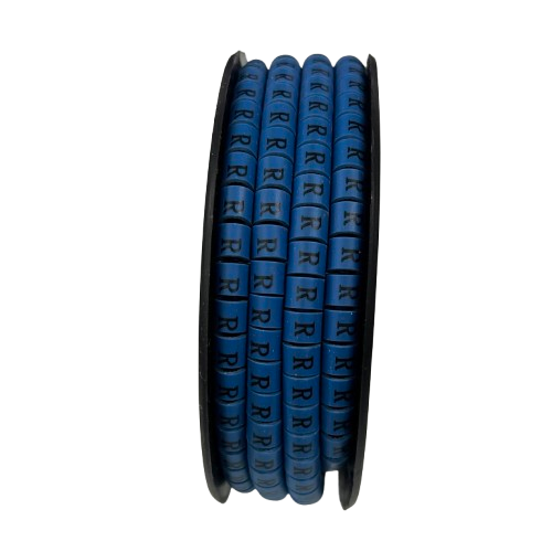 Grippes (R) Cable Marker 3.6mm to 5.2mm Color Blue 1roll 500pcs EC-2B