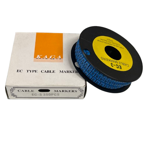 Grippes (R) Cable Marker 5.0mm to 7.2mm (350pcs) Blue    EC-3B(R)