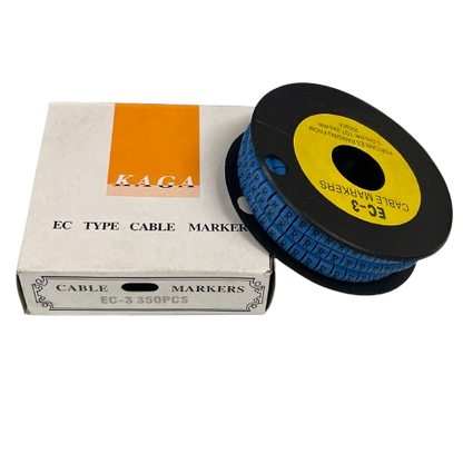Grippes (R) Cable Marker 5.0mm to 7.2mm (350pcs) Blue    EC-3B(R)