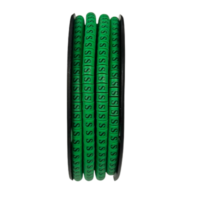 Cable (S) Marker EC-1 Green 2.6mm to 4.2mm 1000pcs 1 Roll   EC-1G(S)  Wire Tagging