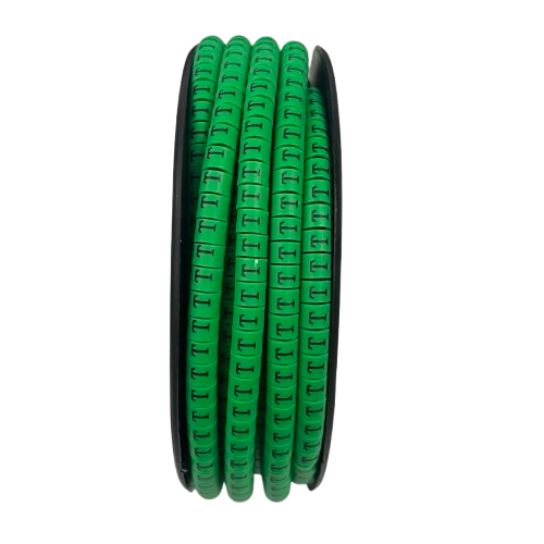 Cable (T) Marker EC-1 Green 2.6mm to 4.2mm 1000pcs 1 Roll   EC-1G(T)  Wire Tagging
