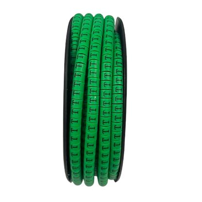 Cable (T) Marker EC-1 Green 2.6mm to 4.2mm 1000pcs 1 Roll   EC-1G(T)  Wire Tagging