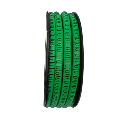 Cable (U) Marker EC-1 Green 2.6mm to 4.2mm 1000pcs 1 Roll   EC-1G(U)