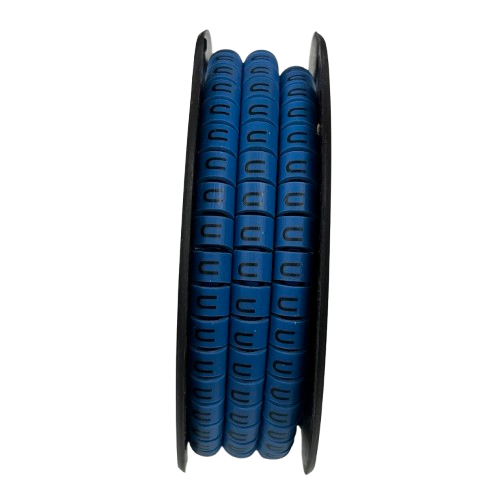Grippes (U) Cable Marker 5.0mm to 7.2mm (350pcs) Blue    EC-3B(U)