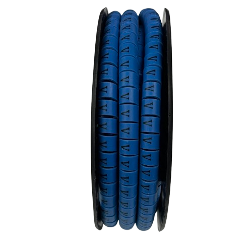 Grippes (V) Cable Marker 3.6mm to 5.2mm Color Blue 1roll 500pcs EC-2B