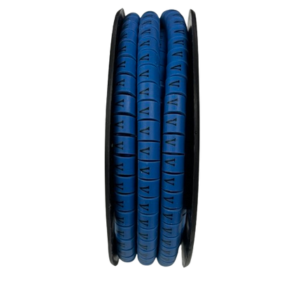 Grippes (V) Cable Marker 3.6mm to 5.2mm Color Blue 1roll 500pcs EC-2B