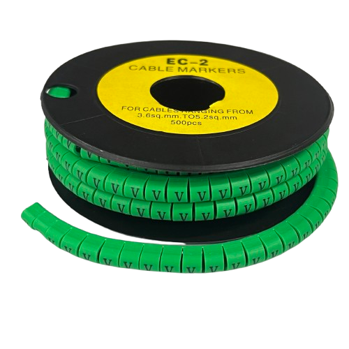 Grippes (V) Cable Marker 3.6mm to 5.2mm 500pcs EC-2G