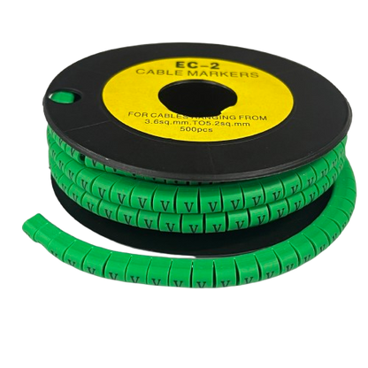 Grippes (V) Cable Marker 3.6mm to 5.2mm 500pcs EC-2G