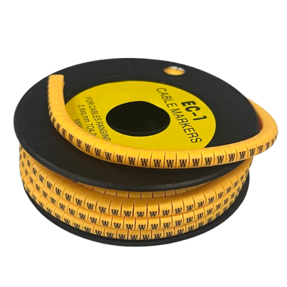 Cable (W) Marker 2.6mm to 4.2mm ( 1000pcs) Yellow EC-1Y
