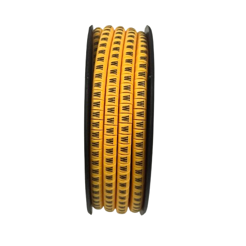 Cable (W) Marker 2.6mm to 4.2mm ( 1000pcs) Yellow EC-1Y