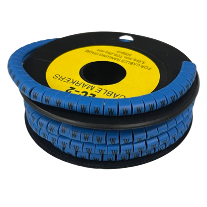 Grippes (W) Cable Marker 3.6mm to 5.2mm Color Blue 1roll 500pcs EC-2B