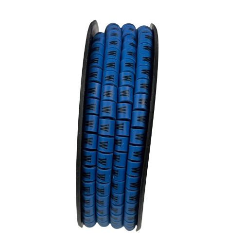 Grippes (W) Cable Marker 3.6mm to 5.2mm Color Blue 1roll 500pcs EC-2B