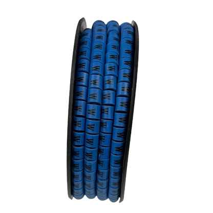 Grippes (W) Cable Marker 3.6mm to 5.2mm Color Blue 1roll 500pcs EC-2B