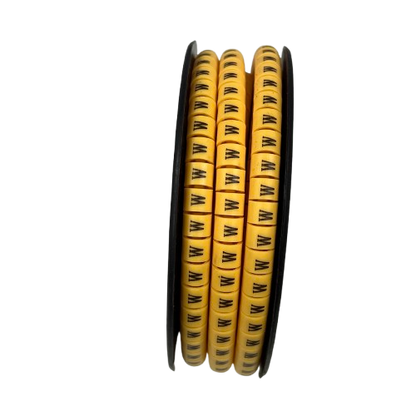 Grippes (W) Cable Marker 3.6mm to 5.2mm Color Yellow 1roll 500pcs) EC-2Y