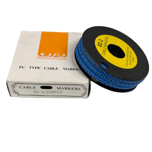Grippes (W) Cable Marker 5.0mm to 7.2mm (350pcs) Blue EC-3B(W)