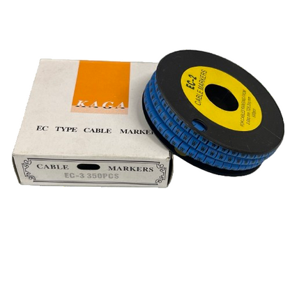 Grippes (W) Cable Marker 5.0mm to 7.2mm (350pcs) Blue EC-3B(W)