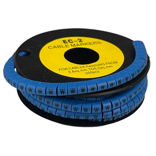 Grippes (W) Cable Marker 5.0mm to 7.2mm (350pcs) Blue EC-3B(W)