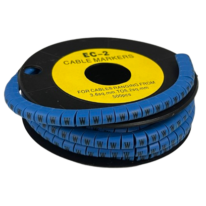 Grippes (W) Cable Marker 5.0mm to 7.2mm (350pcs) Blue EC-3B(W)