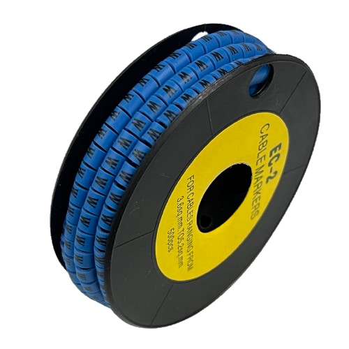 Grippes (W) Cable Marker 5.0mm to 7.2mm (350pcs) Blue EC-3B(W)