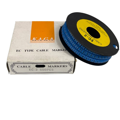 Grippes (X) Cable Marker 3.6mm to 5.2mm Color Blue 1roll 500pcs EC-2B