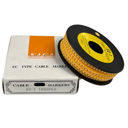 Cable (Y) Marker 2.6mm to 4.2mm ( 1000pcs) Yellow EC-1Y