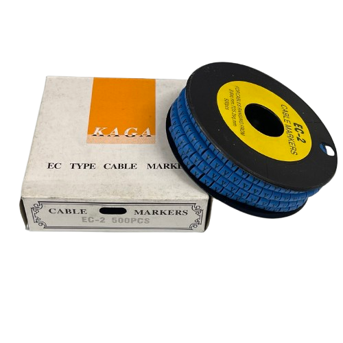 Grippes (Y) Cable Marker 3.6mm to 5.2mm Color Blue 1roll 500pcs EC-2B
