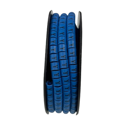 Grippes (Y) Cable Marker 3.6mm to 5.2mm Color Blue 1roll 500pcs EC-2B