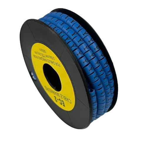 Grippes (Y) Cable Marker 3.6mm to 5.2mm Color Blue 1roll 500pcs EC-2B