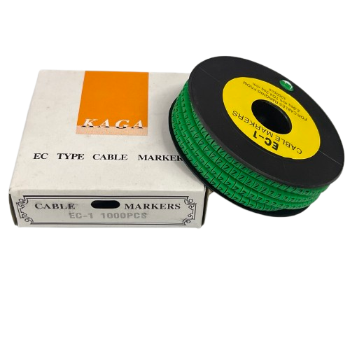 Cable (Z) Marker EC-1 Green 2.6mm to 4.2mm 1000pcs 1 Roll   EC-1G(Z)